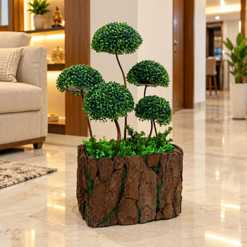 Imported 5-Ball Topiary Tree