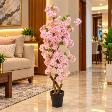 Pink Cherry Blossom Artificial Plant